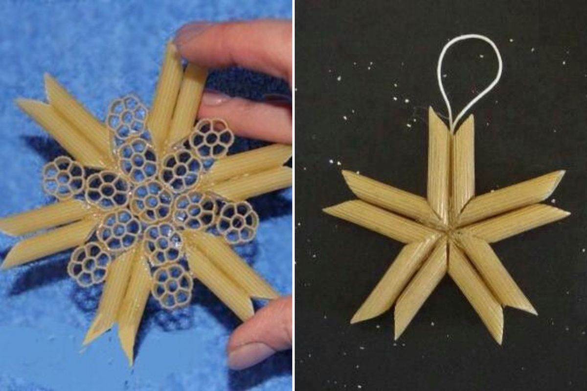 create snowflakes with raw dough