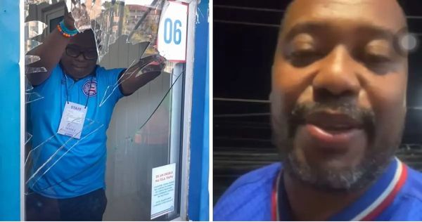 Influencer is accused of breaking glass with a punch to the head 