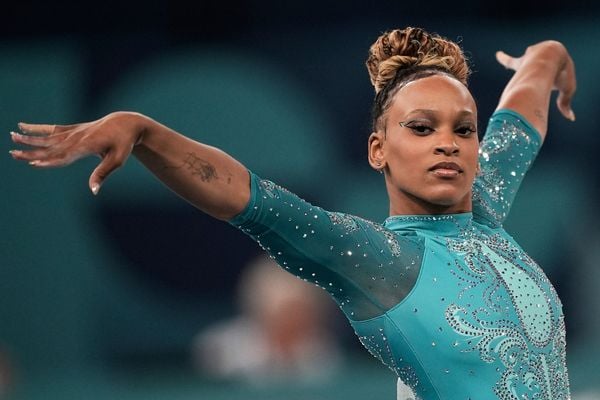 Rebeca Andrade won gold on floor exercise in Paris