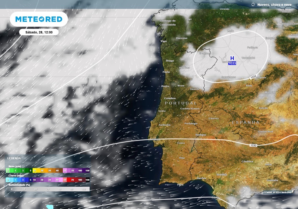 Hydrometeor will obscure Christmas in Europe and mainly affect Portugal