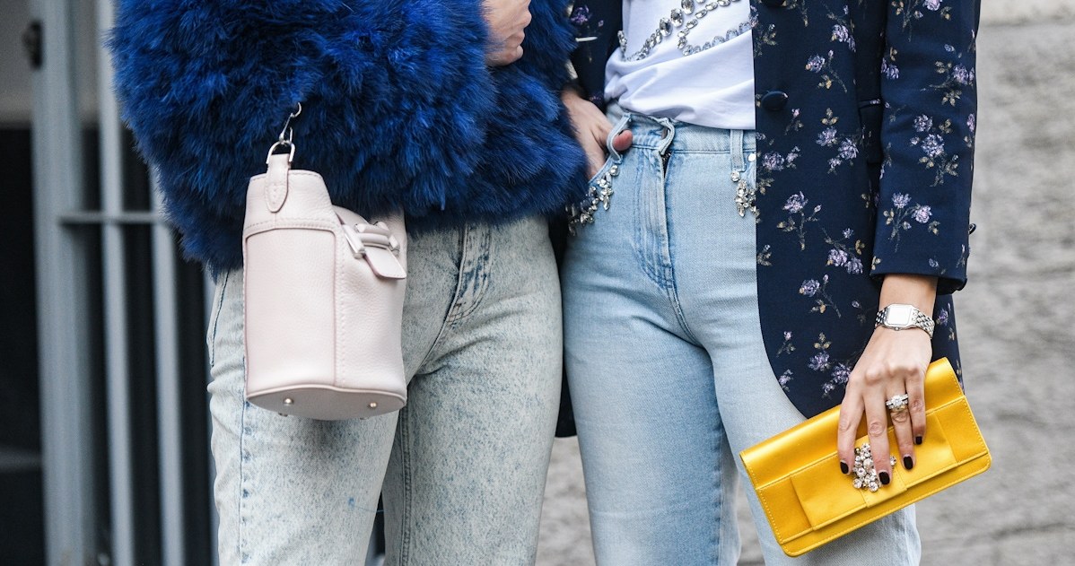 We can style wide leg jeans in many ways