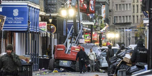 New Orleans vehicle into crowd suspect deceased says FBI