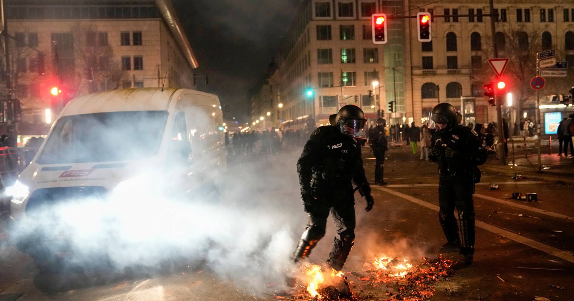 Several dead and hundreds detained after fireworks violence in Germany