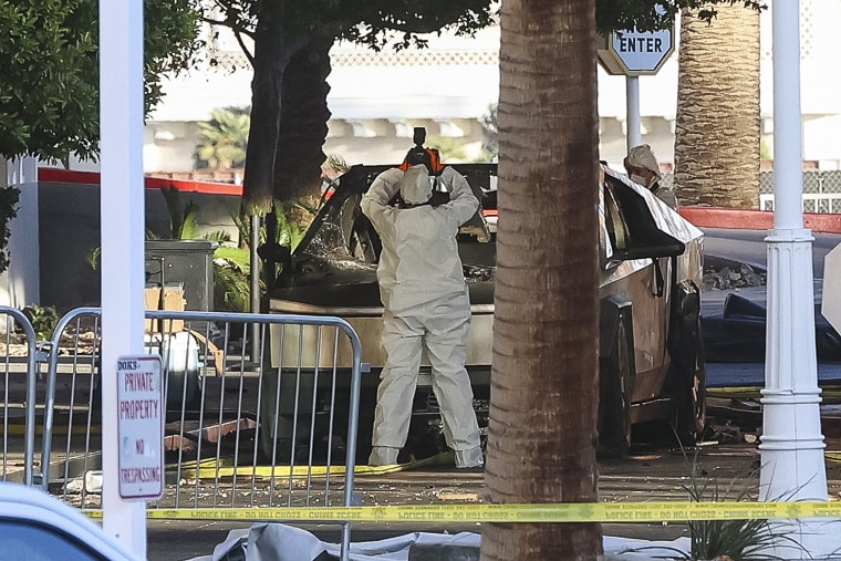 At least one person was killed and seven wounded when a Tesla Cybertruck exploded outside a hotel belonging to US President-elect Donald Trump in Las Vegas, police said Wednesday.