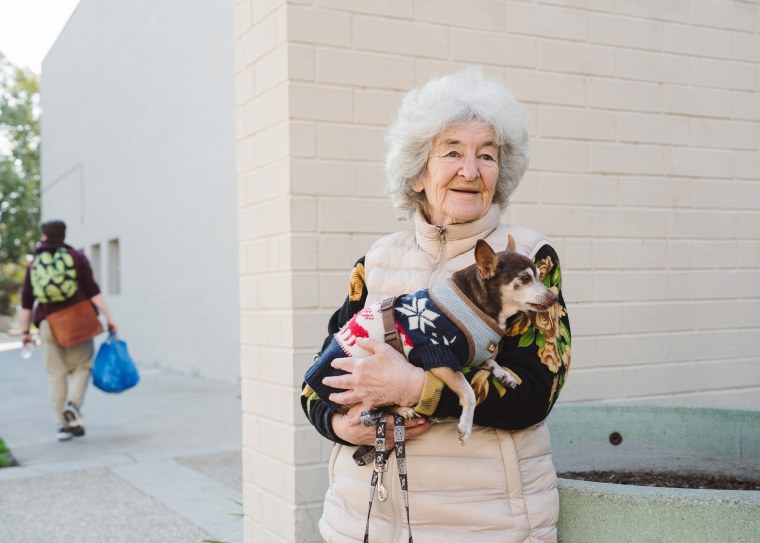 Svetlana Sornekova, 88, evacuated her home in Santa Monica