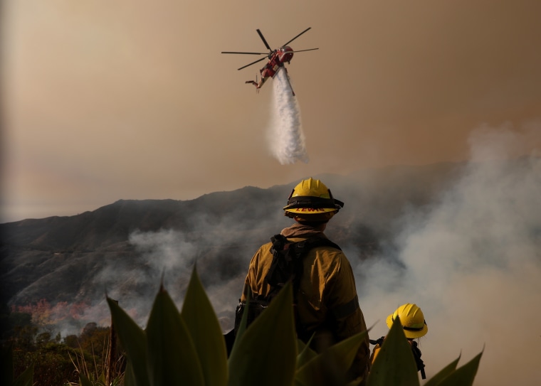 Image: ***BESTPIX*** Powerful Winds Fuel Multiple Fires Across Los Angeles Area