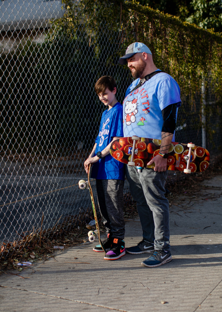 Avery Babbitt and his father Grant Babbitt.