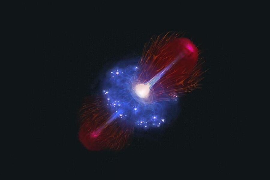 Primitive massive black hole caught taking a “nap” after eating too much