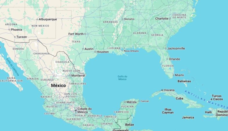 Gulf of Mexico goes to “Gulf of America” on Google Maps from the USA