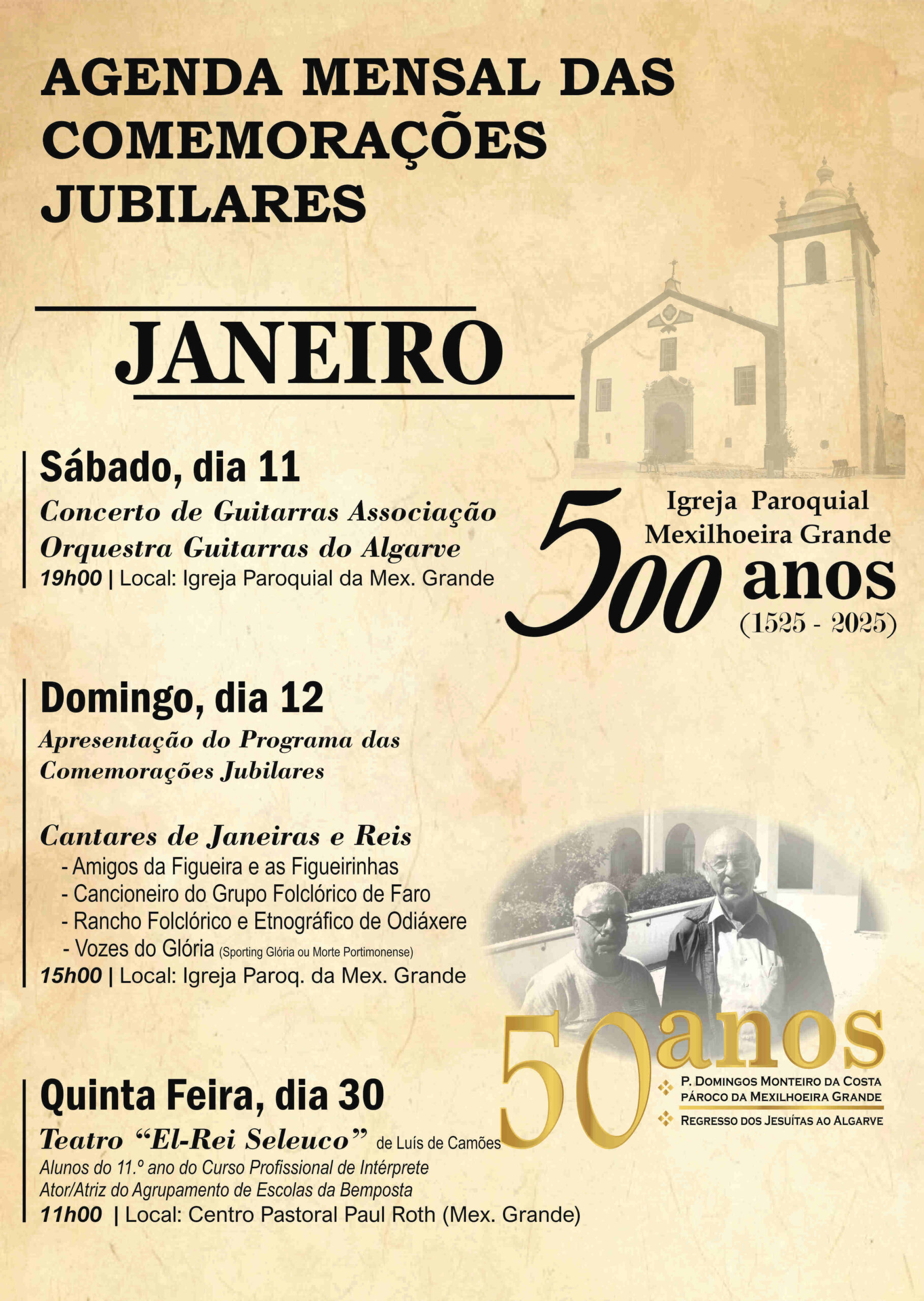 Mexilhoeira Grande celebrates 500 years of the parish church and 50 years of the Jesuits in the Algarve