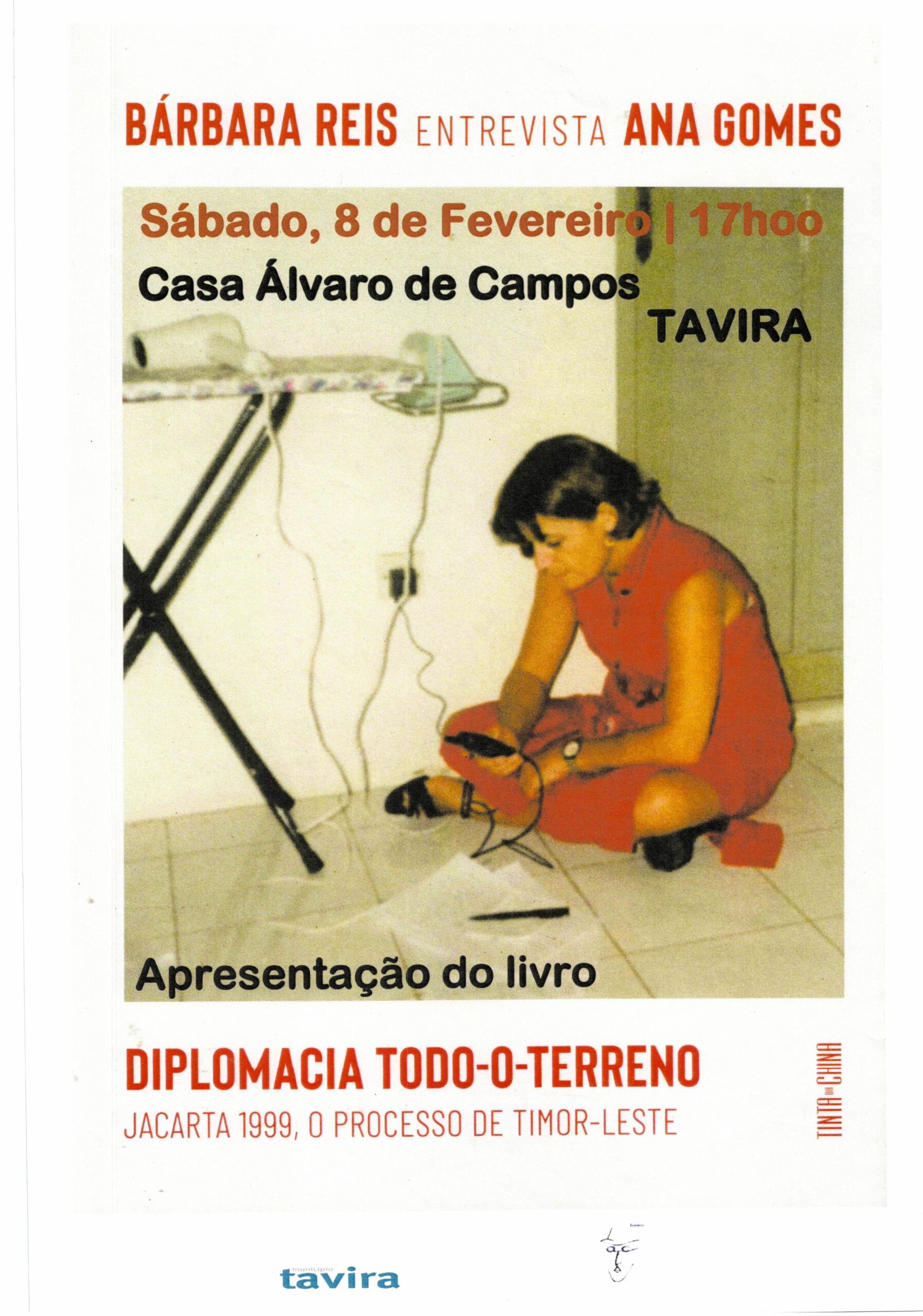 Ana Gomes presents a book about Timor-Leste at Casa Álvaro de Campos in Tavira