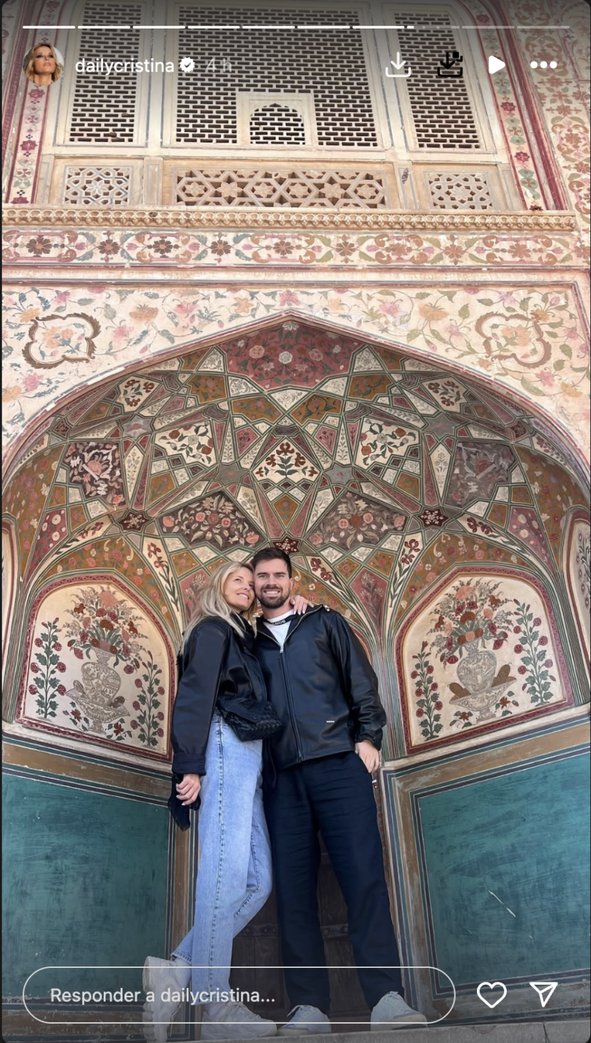 Love! Cristina Ferreira reveals new photo with João Monteiro in India