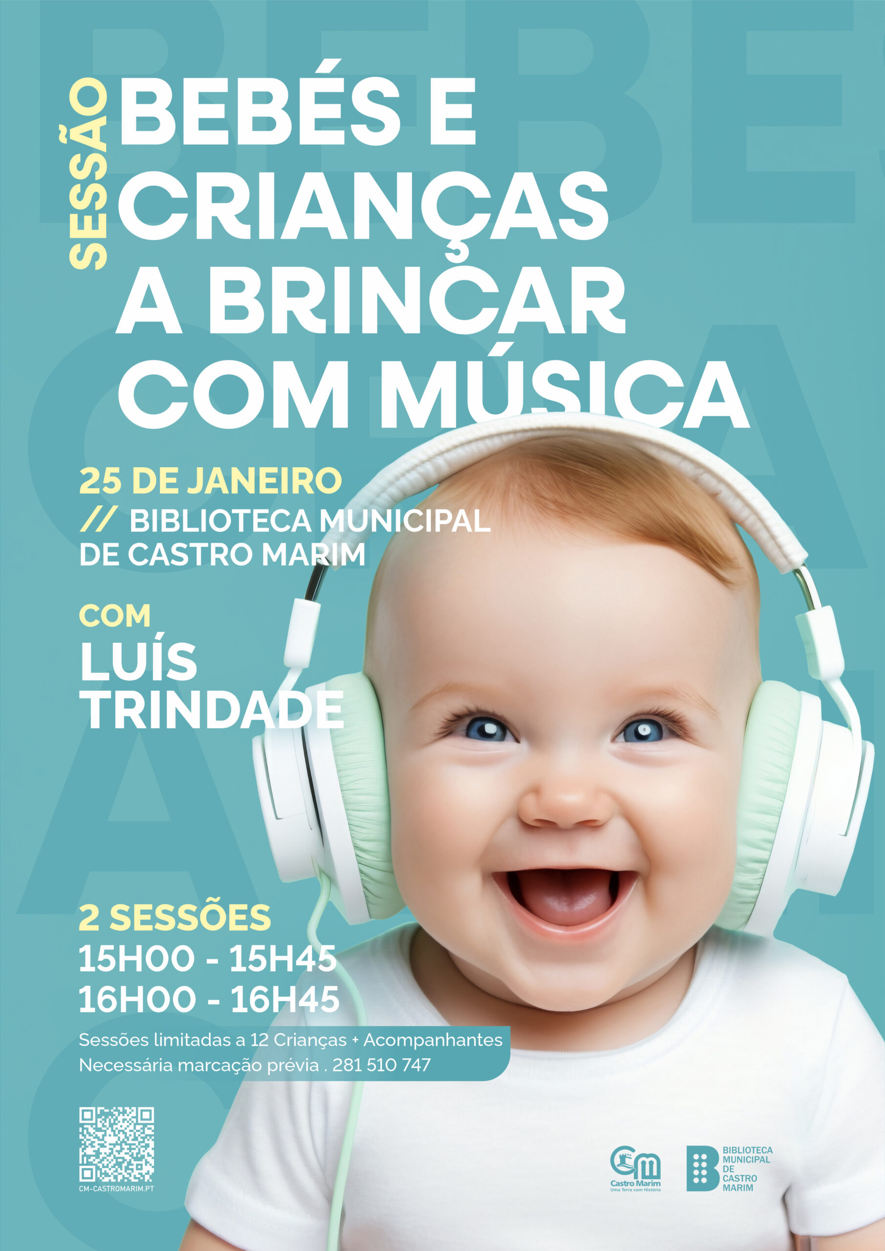 Castro Marim Library promotes music sessions for babies and children with Luís Trindade