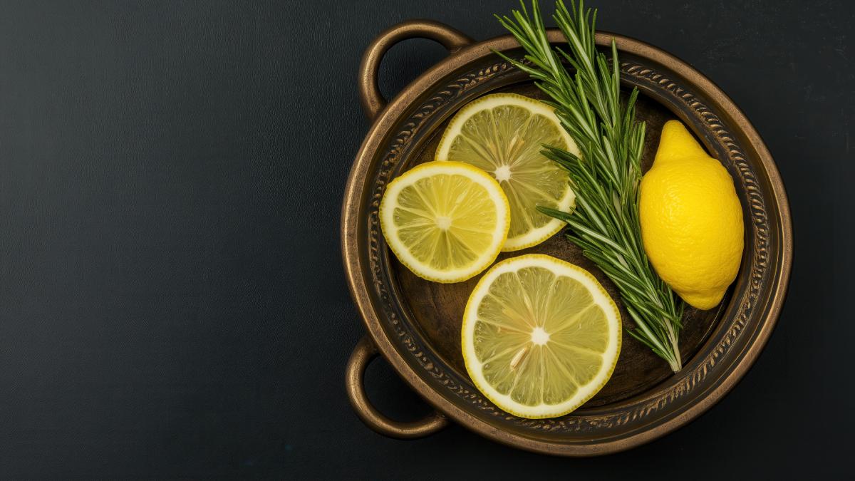 Perfume the kitchen with lemon and rosemary