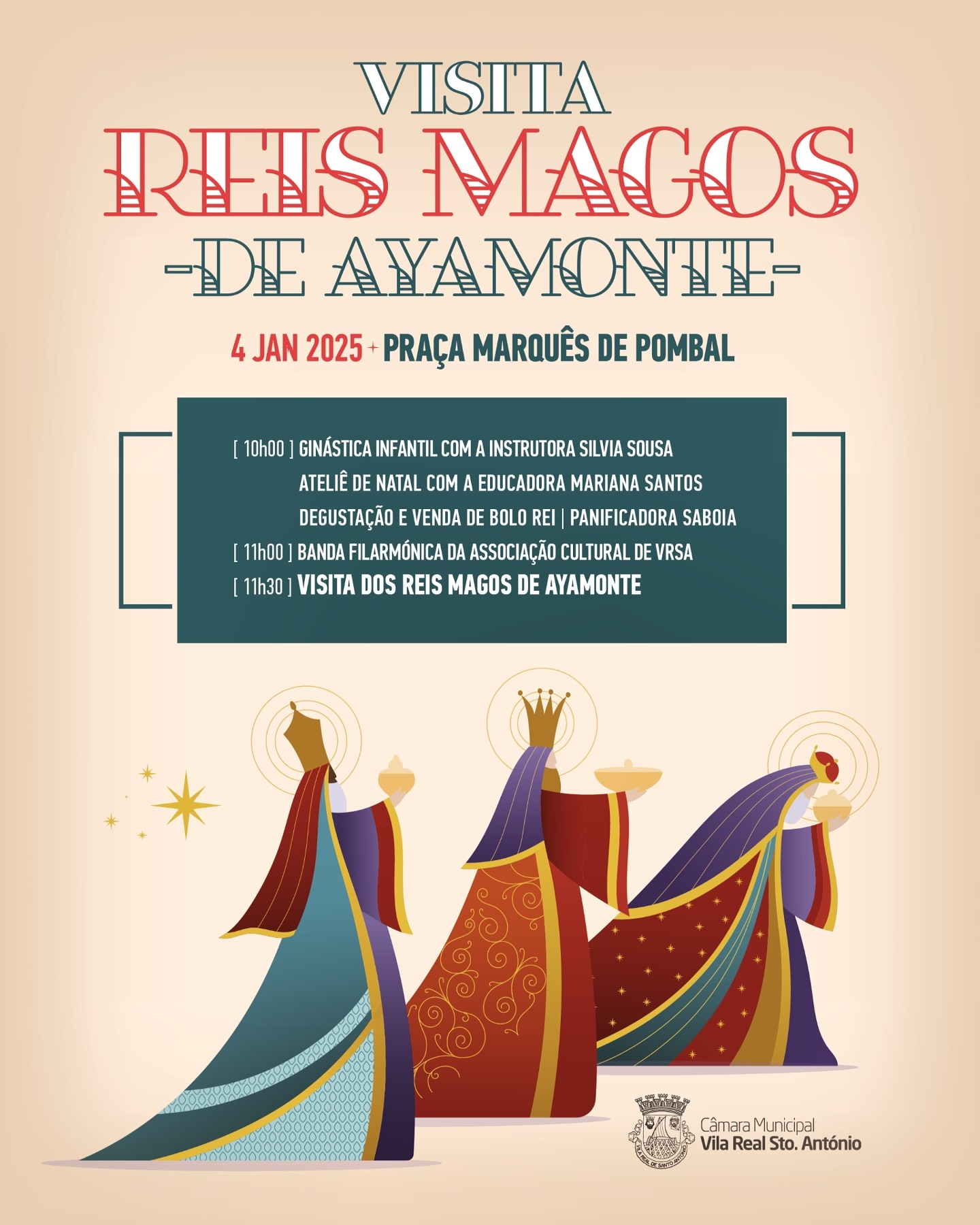 Three Kings of Ayamonte bring the magic of Three Kings Day to Vila Real de Santo António