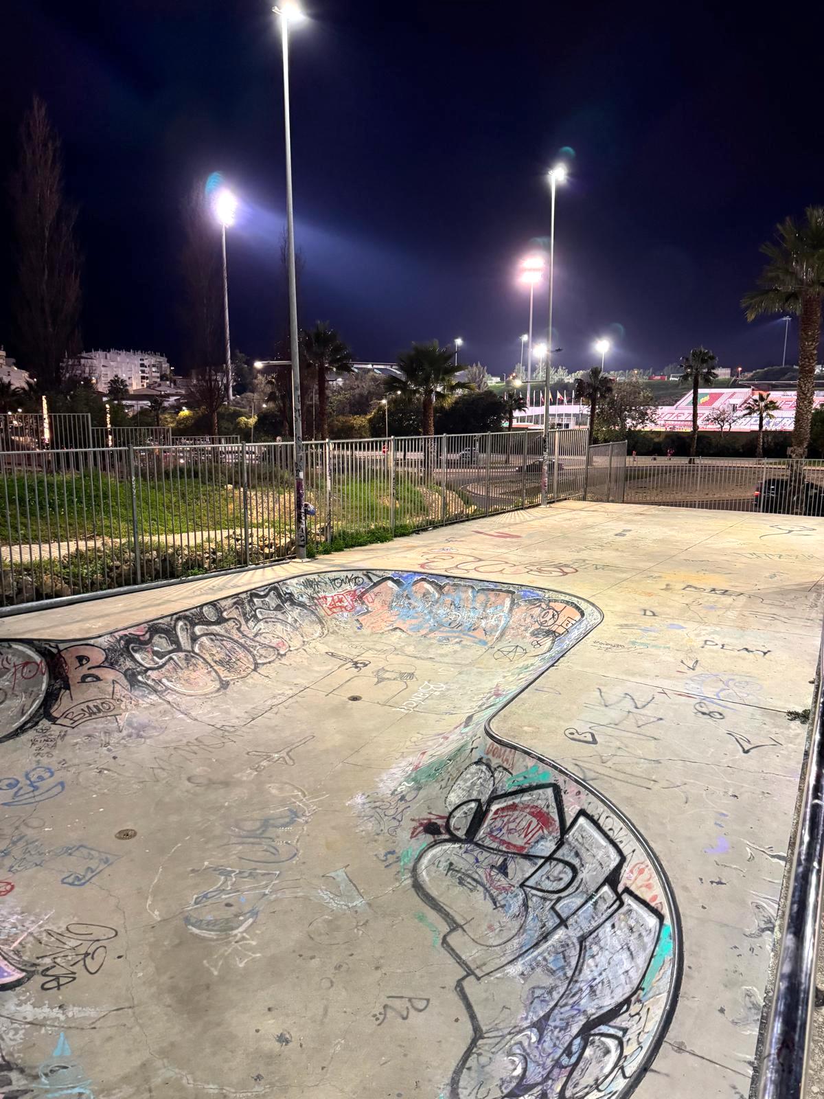 Albufeira Skate Park with renewed lighting for night sports and greater energy efficiency