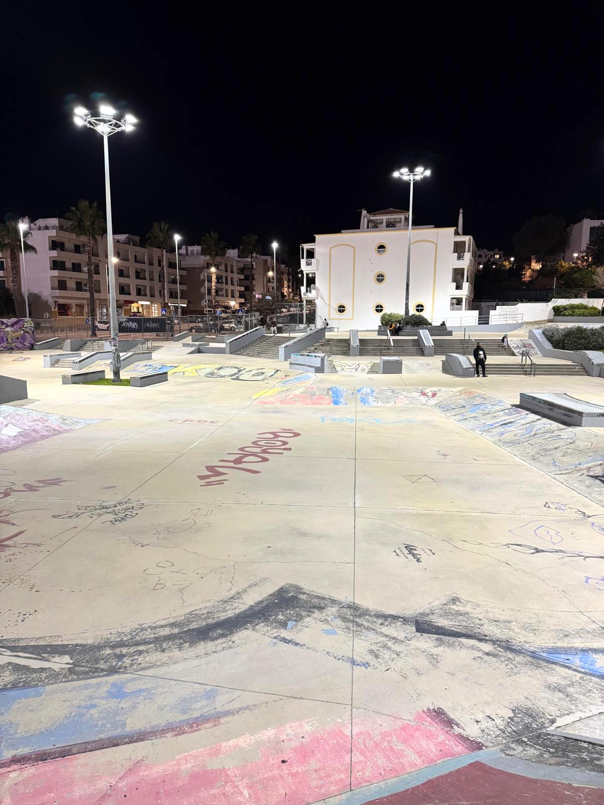 Albufeira Skate Park with renewed lighting for night sports and greater energy efficiency