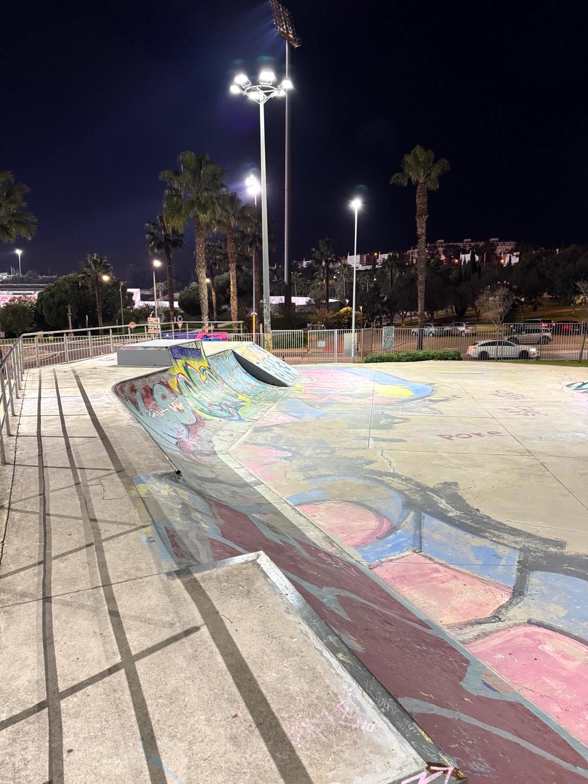 Albufeira Skate Park with renewed lighting for night sports and greater energy efficiency