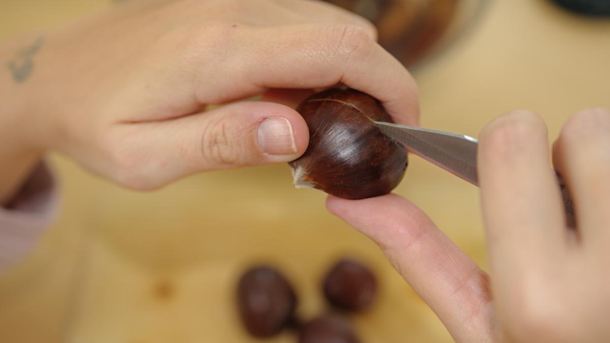 Have chestnuts that are soft and easy to peel