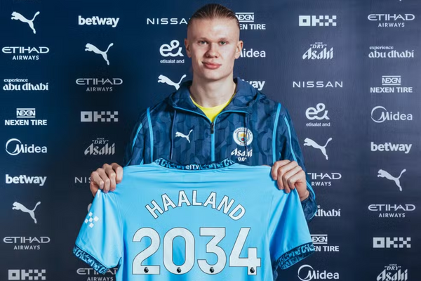 Haaland renewed with City until 2034