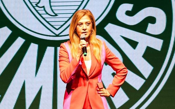 Leila Pereira at a Palmeiras event