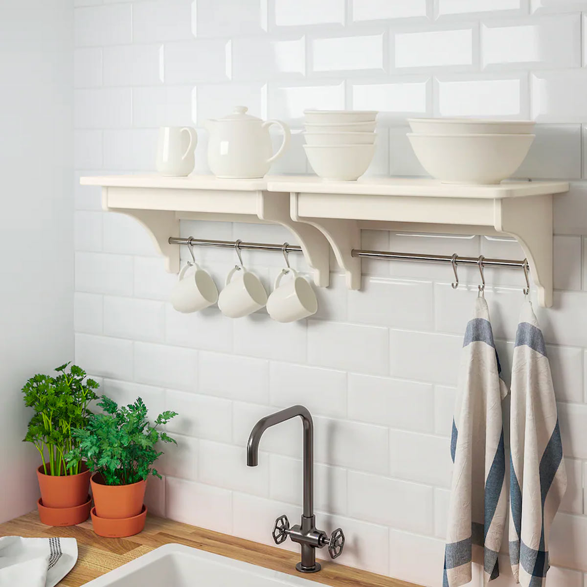 Ikea kitchen shelves