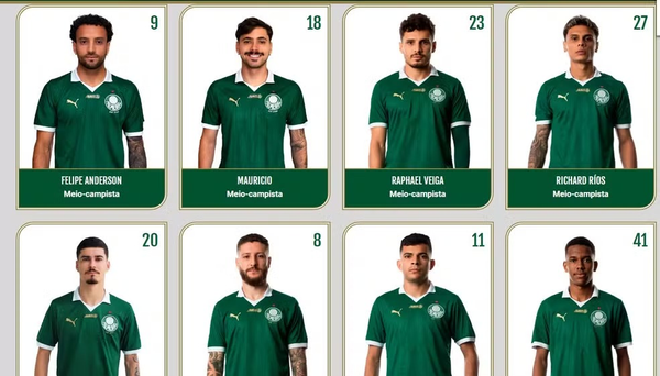 Palmeiras website without the Crefisa logo