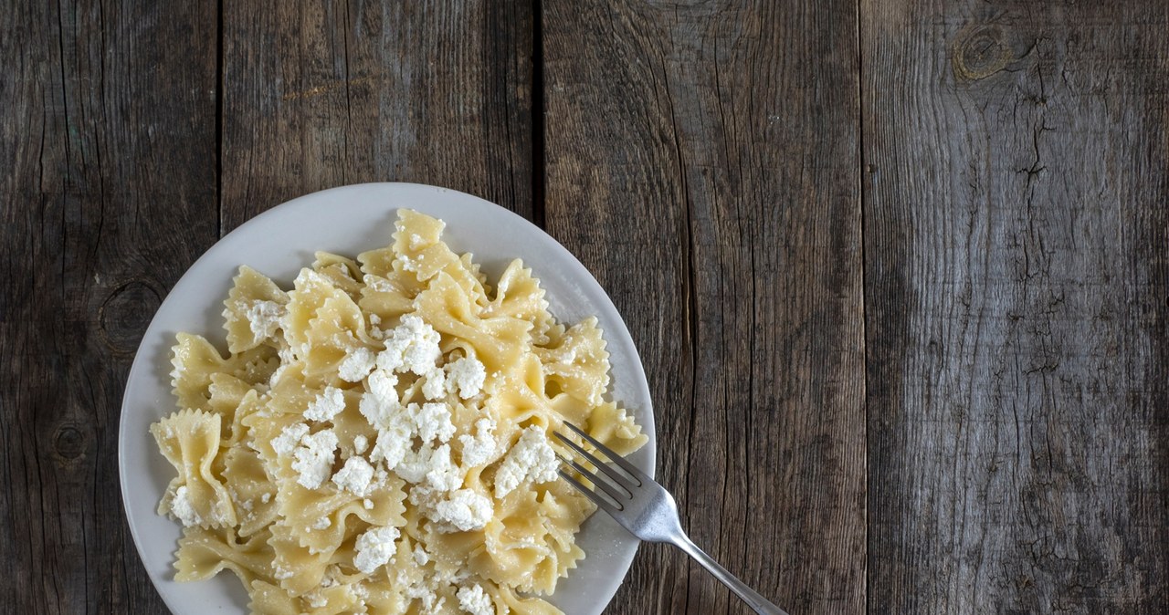 Pasta with cottage cheese is an idea for a quick dinner /pixel