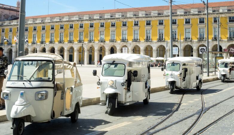 Lisboa Bane Tuk-Tuks from April in most of the historic center