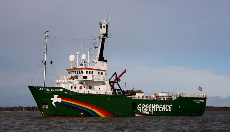 Why do you dock Greenpeace in Portugal for the first time in over half a century?
