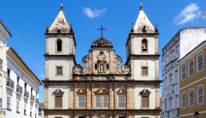 The São Francisco de Assis Church in Salvador da Bahia in Brazil.