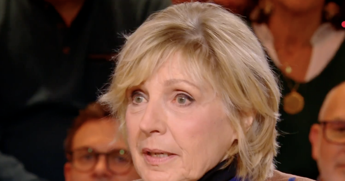 The trembling voice, Évelyne Dhéliat cannot hold her emotion by evoking Catherine Laborde