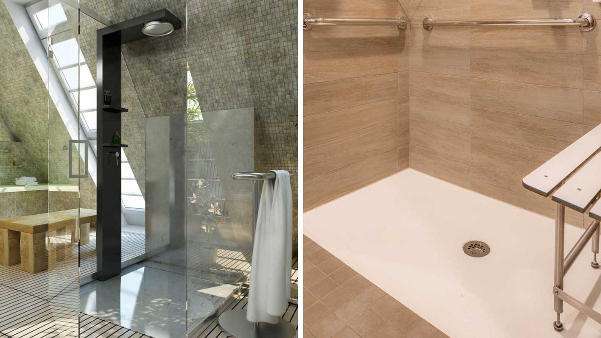 Bathroom with modern shower