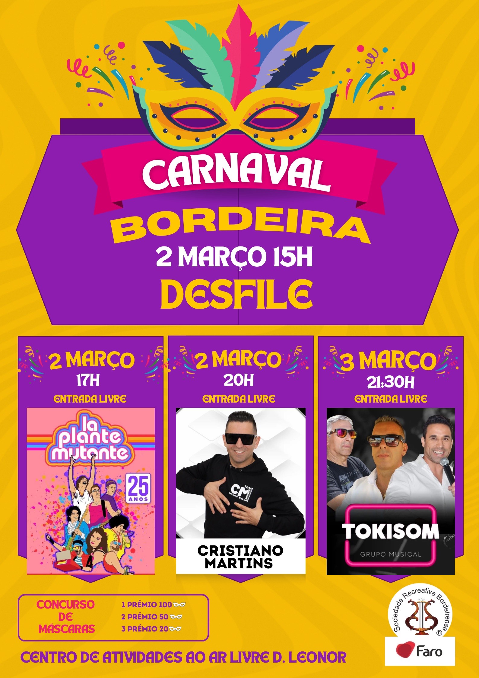 Carnival of Berdeira in Faro returns with color, music and revelry