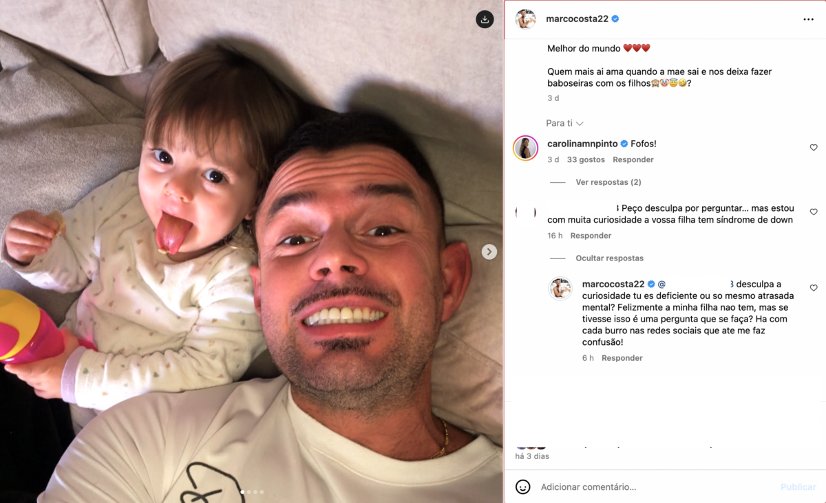 Marco Costa revolted after a question about his daughter: “ are you disabled or even late mentally? ”