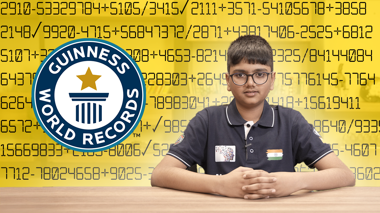 “Human calculator”. 14 -year -old beats 6 world math records on a day