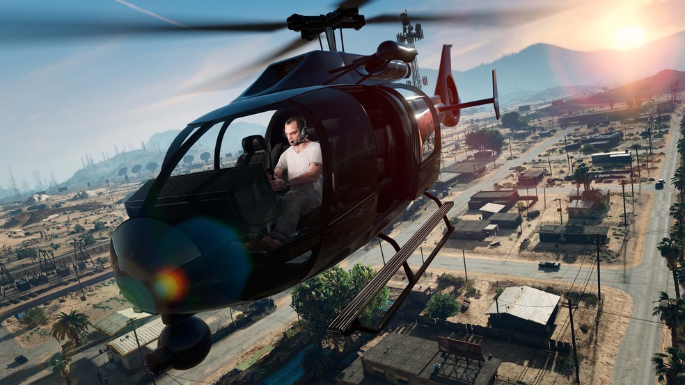 Trevor's special ability to ride airplanes and helicopters - Photo: Disclosure/Rockstar Games