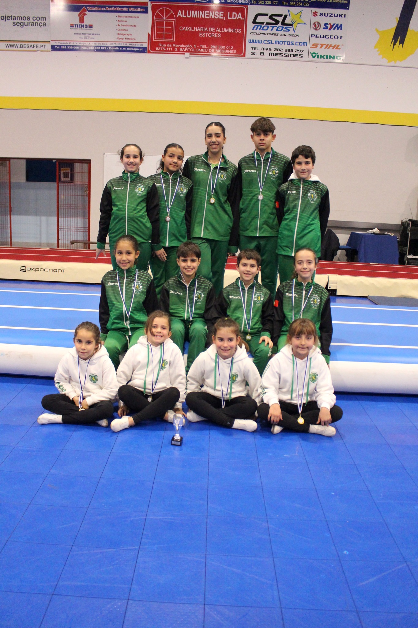 Gymnasts of the Sportinguista nucleus of Olhão win 39 medals and 2 trophies