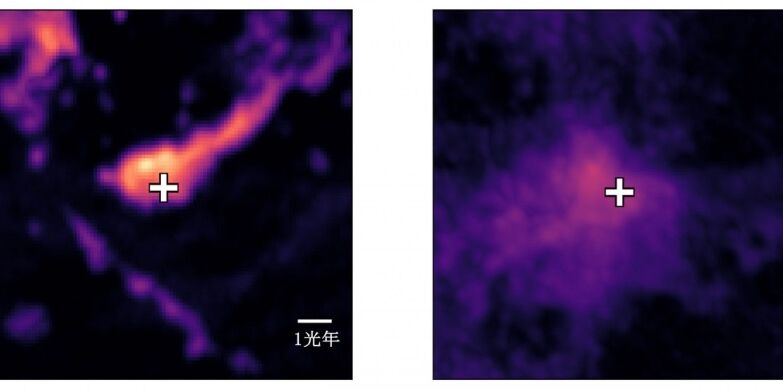 In old star nurseries, some stars are born from cute clouds