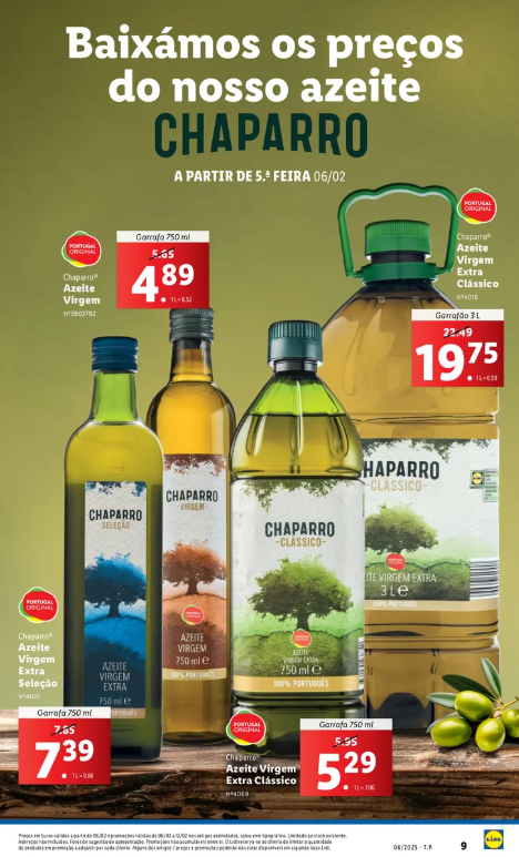 In this supermarket, the Extra Portuguese Virgin Oil Bottle will temporarily cost € 5.29