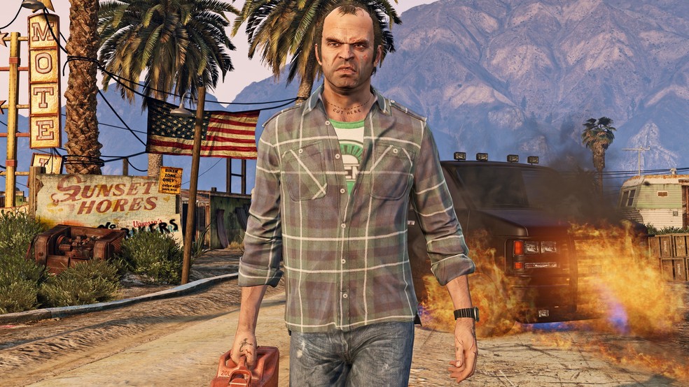 Trevor Philips is one of three protagonists in the history of GTA V - Photo: Disclosure/Rockstar Games