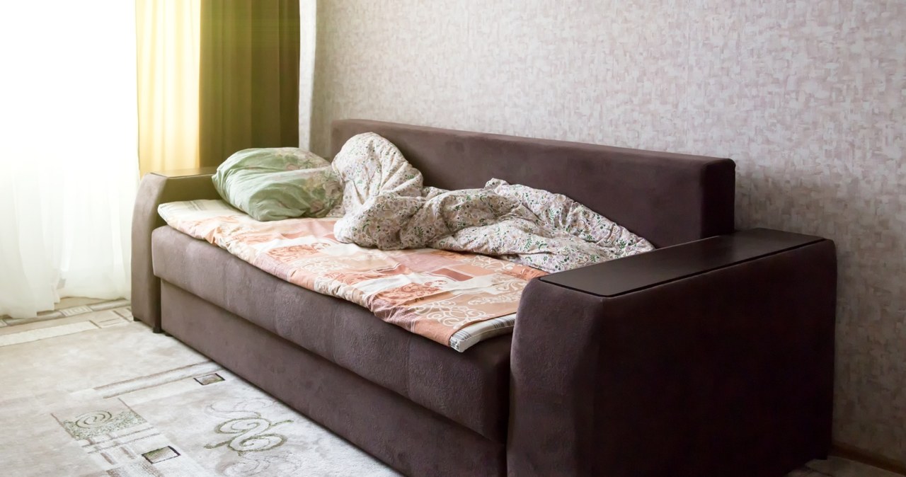 The velor sofa should be cleaned regularly from dust. /123RF/PICSEL