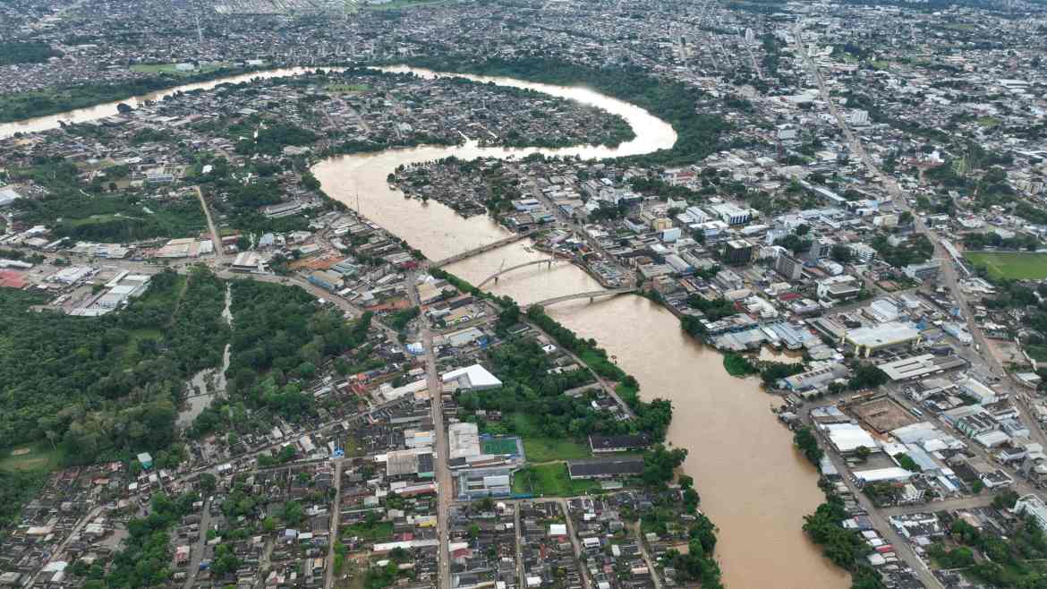 12h measurement: Rio Acre remains on the rise and reaches the 15.87 meter mark this Monday