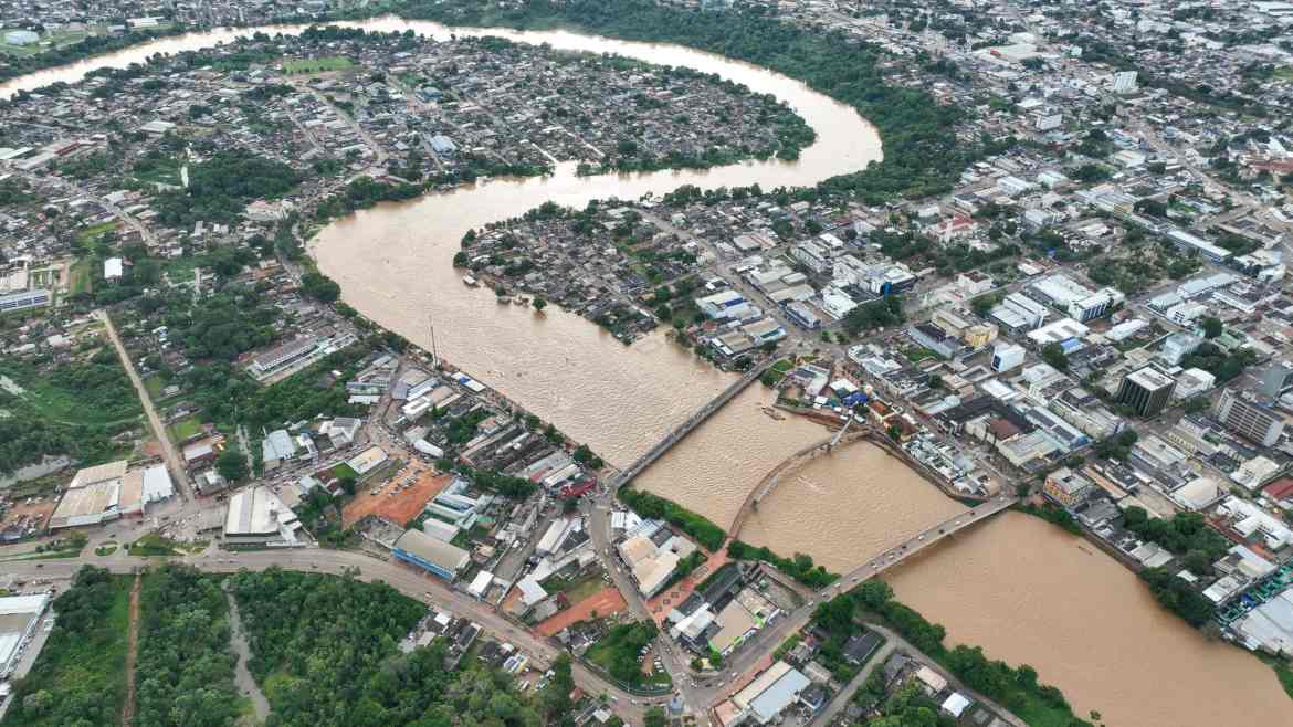 Rio Acre Basin presents a leakage in six municipalities, points out Civil Defense Bulletin