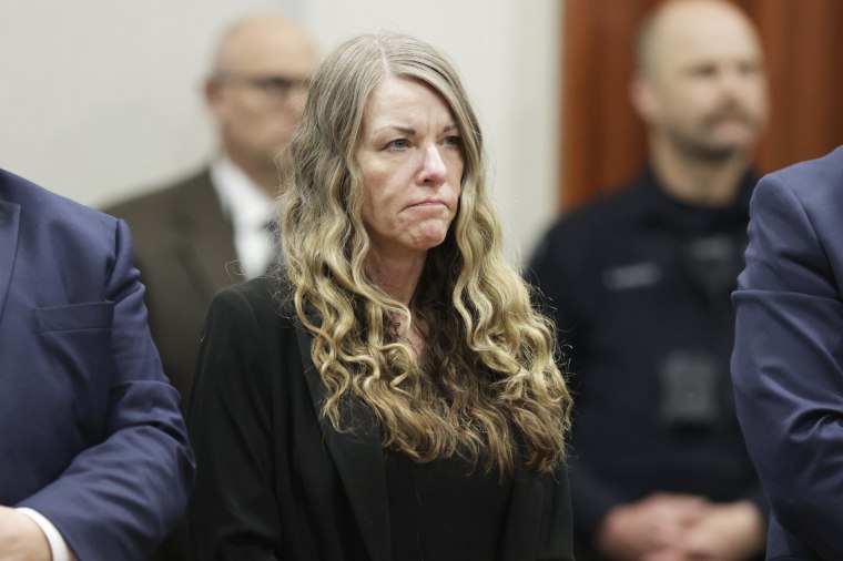 Lori Vallow Daybell listens as the jury's verdict is read at the Ada County Courthouse