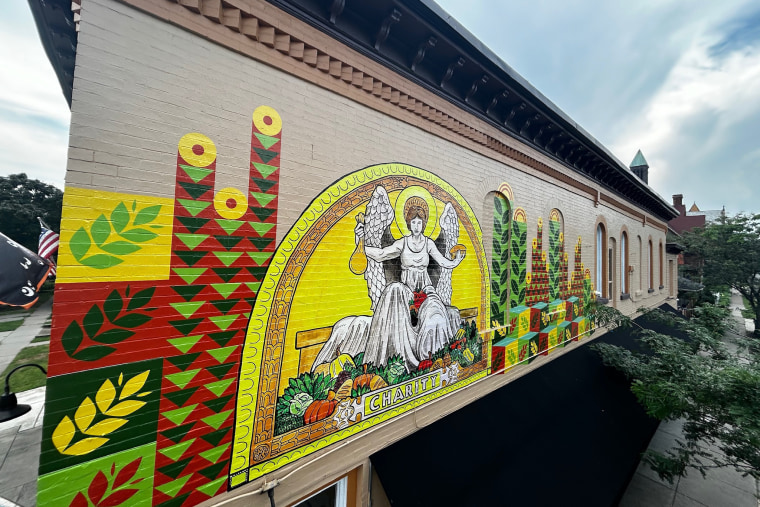 A mural created by Mickey Harmon