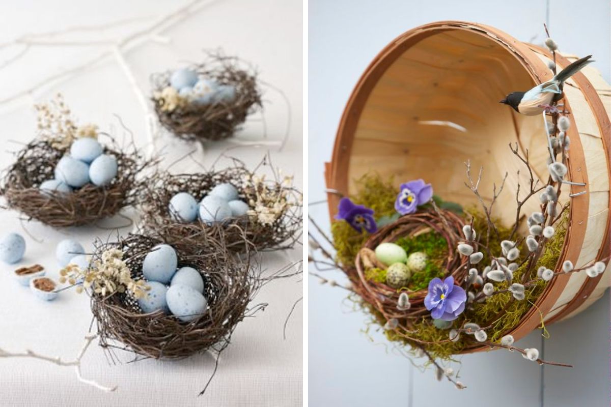 Crafts with branches for Easter DIY