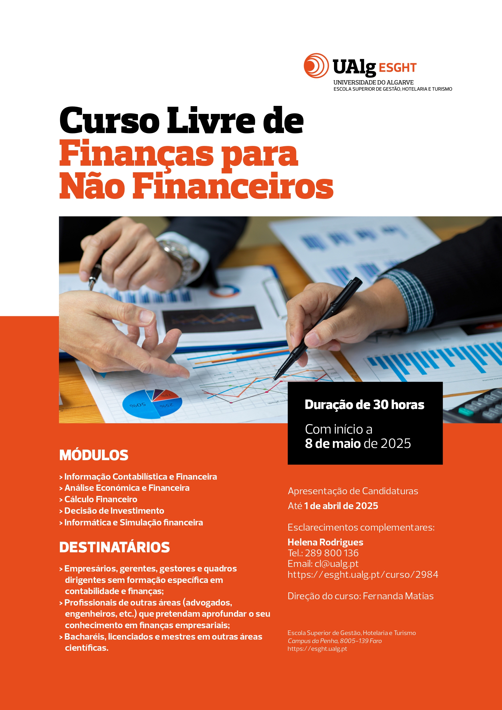 Free Finance Course for Non -Financials with open enrollment at the University of Algarve