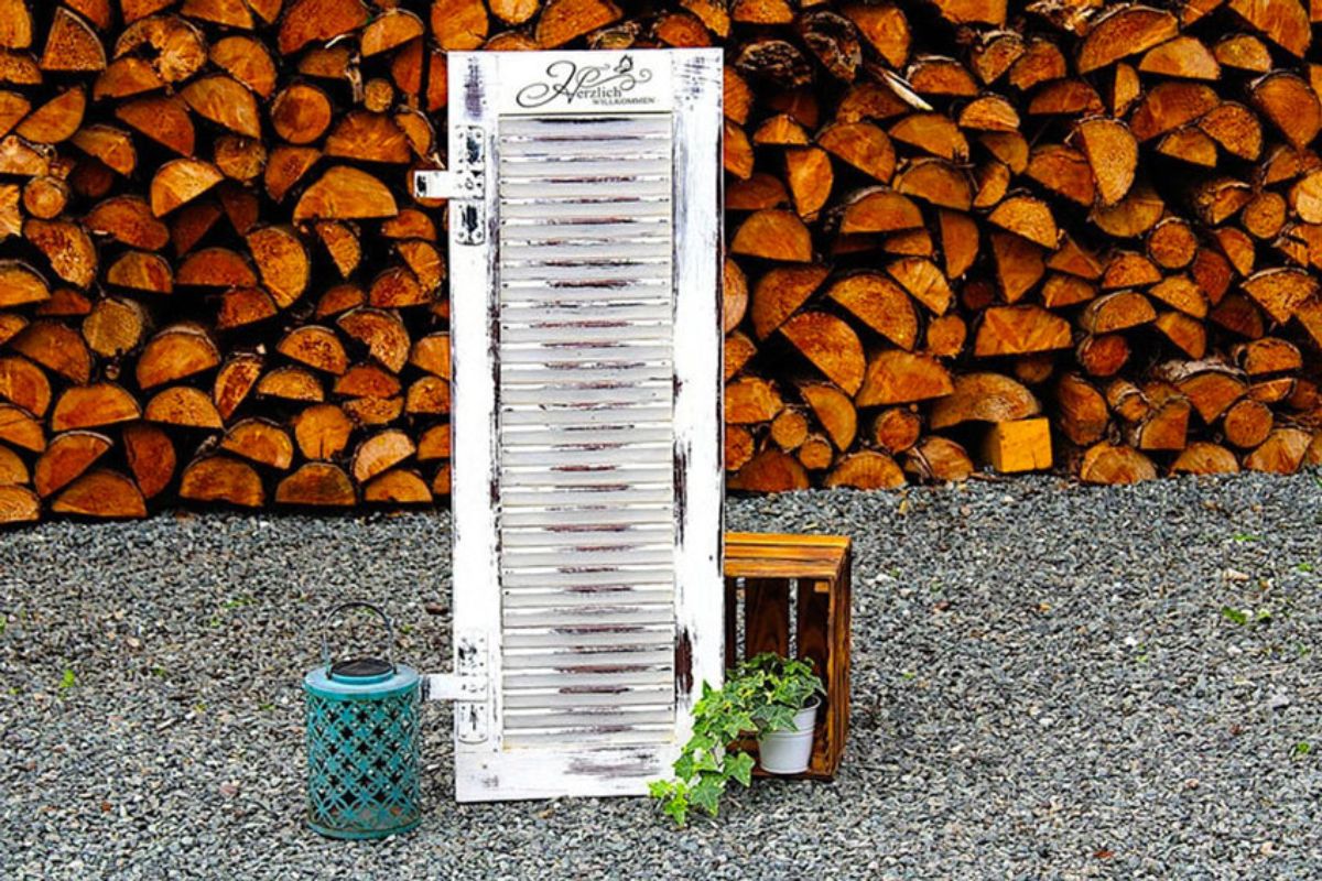 recycled wood shutters