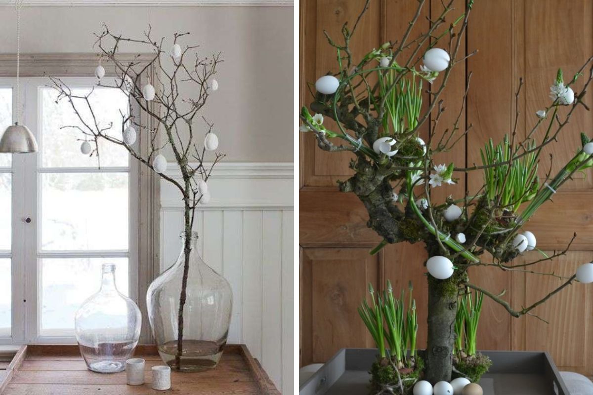 Easter chores with branches